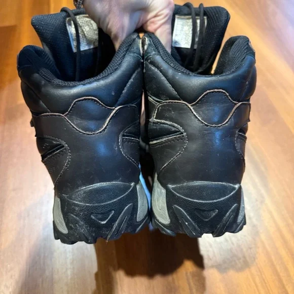 Merrell Ridgeway Waterproof Leather Hiking Boots Men’s Size 12 Dark Brown & Blk - Picture 4 of 10